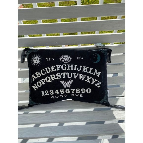 Ouija Board Tassel Accent Pillow New - Picture 1 of 4